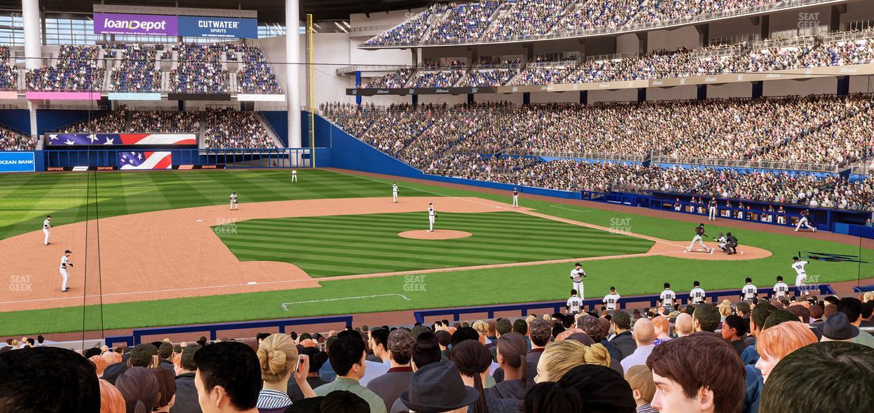 loanDepot park - Section Base Reserved 21 Seat View