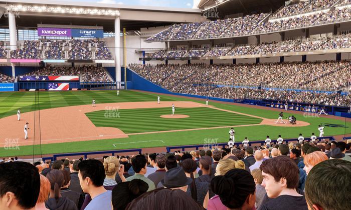 loanDepot park - Section Base Reserved 21 Seat View