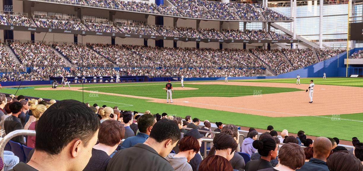 loanDepot park - Section Base Reserved 6 Seat View