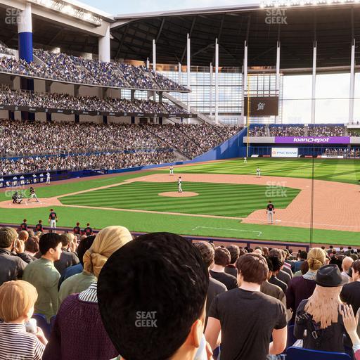 loanDepot park - Section Base Reserved 8 Seat View