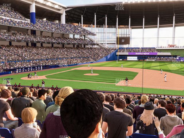 loanDepot park - Section Base Reserved 8 Seat View