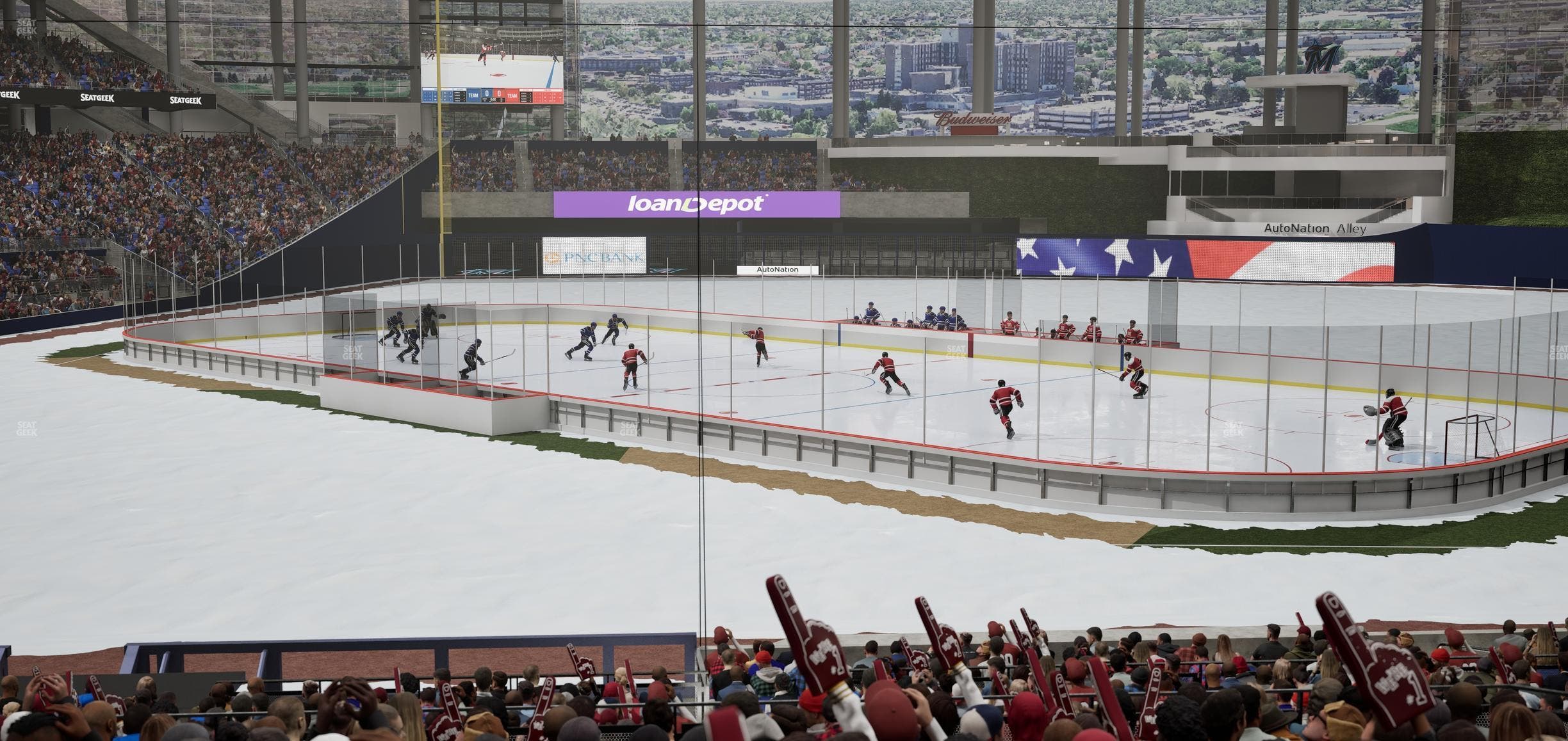 loanDepot park - Section Base Reserved 8 Seat View