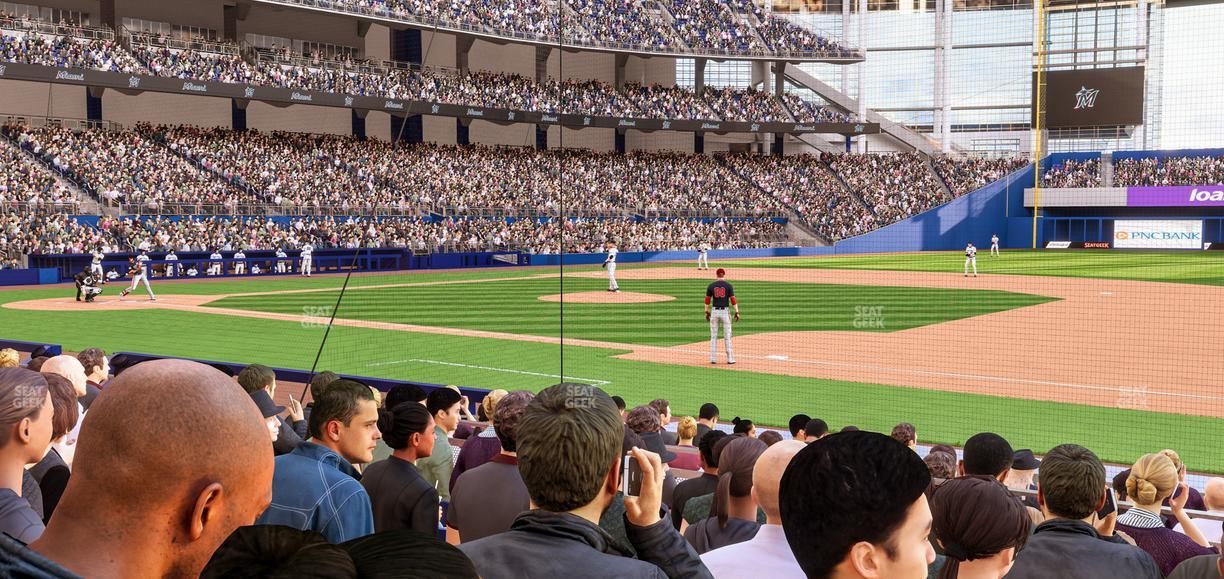 loanDepot park - Section Base Reserved Lower 7 Seat View