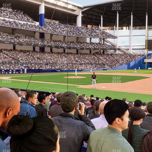 loanDepot park - Section Base Reserved Lower 7 Seat View