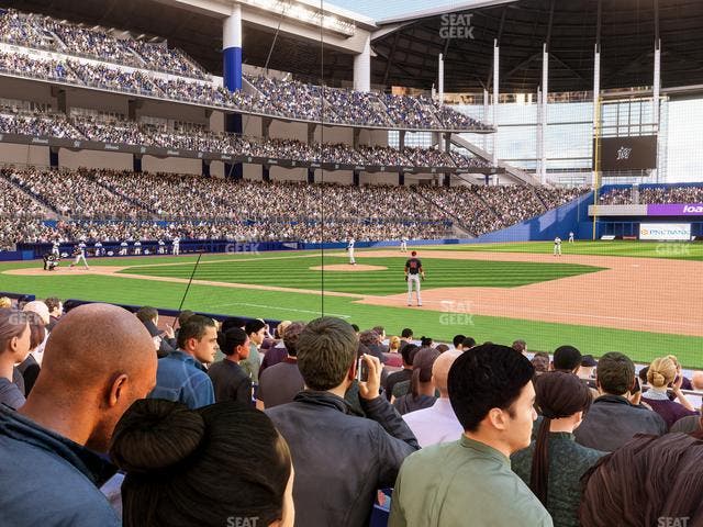 loanDepot park - Section Base Reserved Lower 7 Seat View