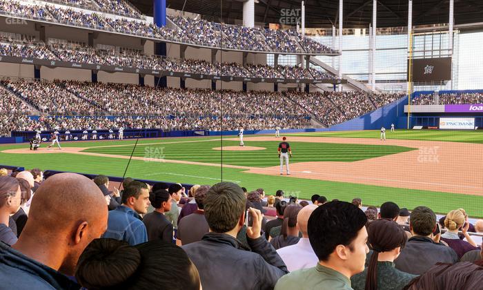 loanDepot park - Section Base Reserved Lower 7 Seat View