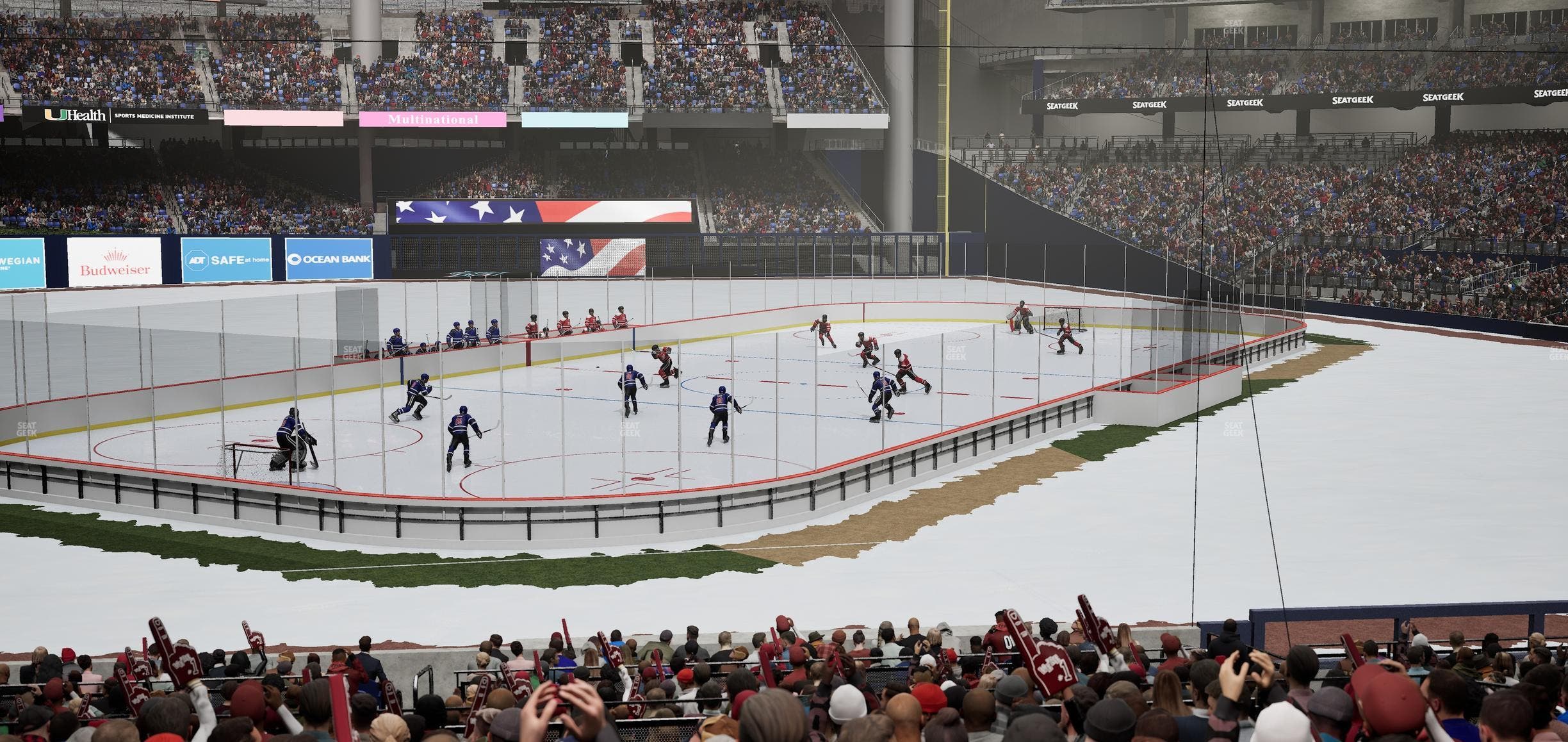 loanDepot park - Section Base Reserved Main 22 Seat View