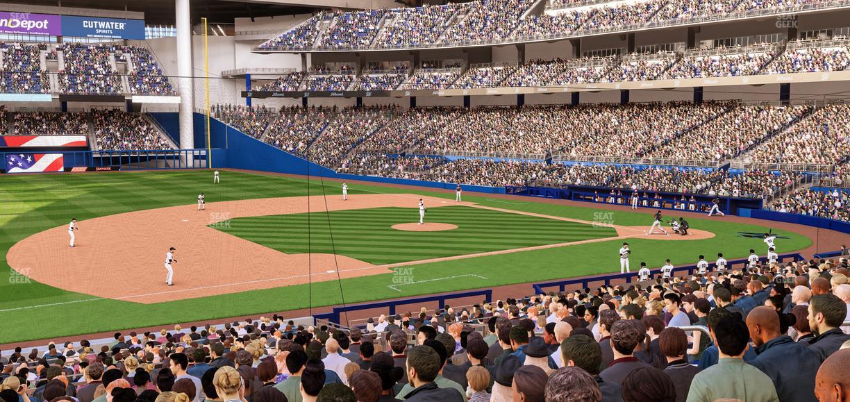 loanDepot park - Section Base Reserved Main 22 Seat View