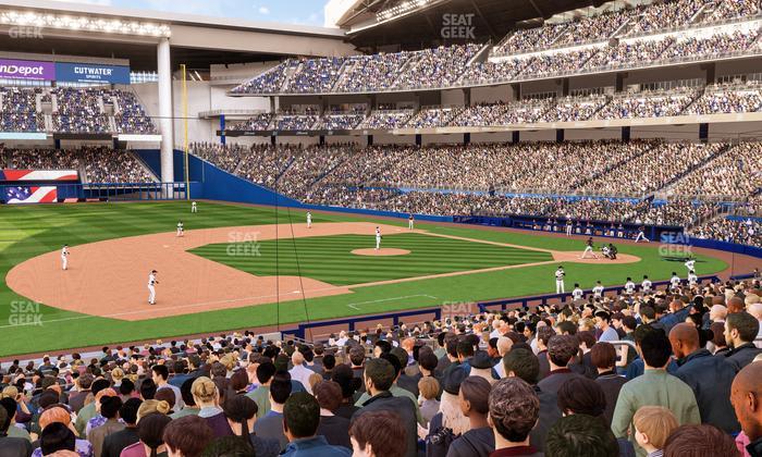 loanDepot park - Section Base Reserved Main 22 Seat View