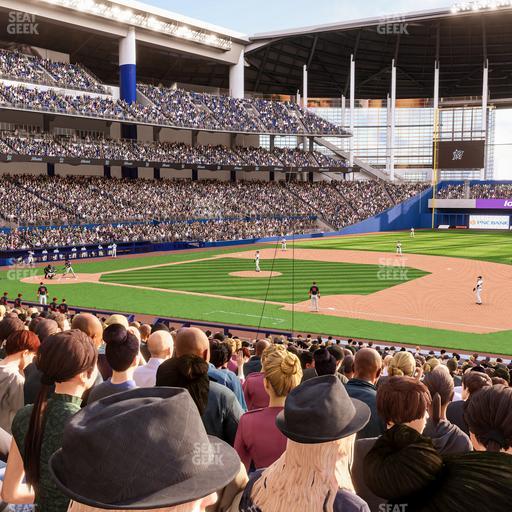 loanDepot park - Section Base Reserved Main 7 Seat View