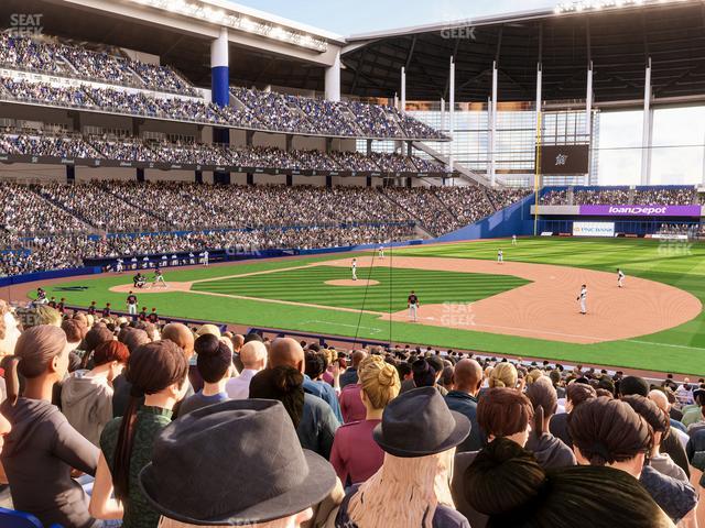 loanDepot park - Section Base Reserved Main 7 Seat View