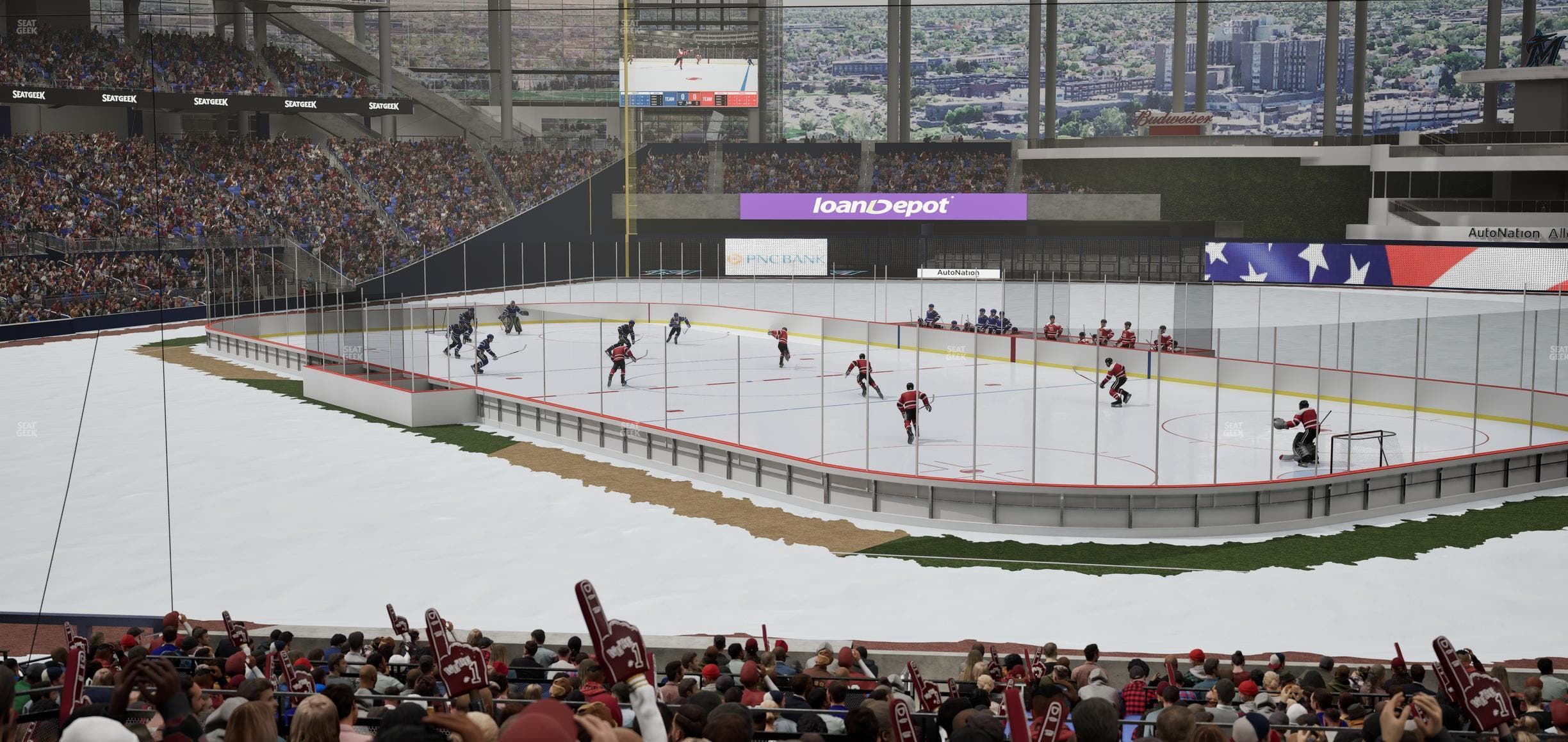 loanDepot park - Section Base Reserved Main 7 Seat View