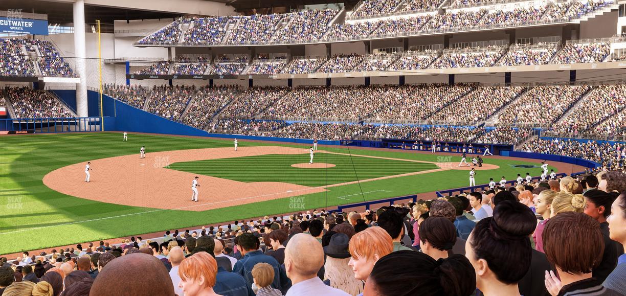 loanDepot park - Section Baseline Reserved 23 Seat View