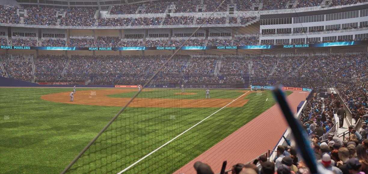 loanDepot park - Section Baseline Reserved 27 Seat View