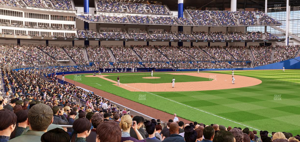 loanDepot park - Section Baseline Reserved 3 Seat View