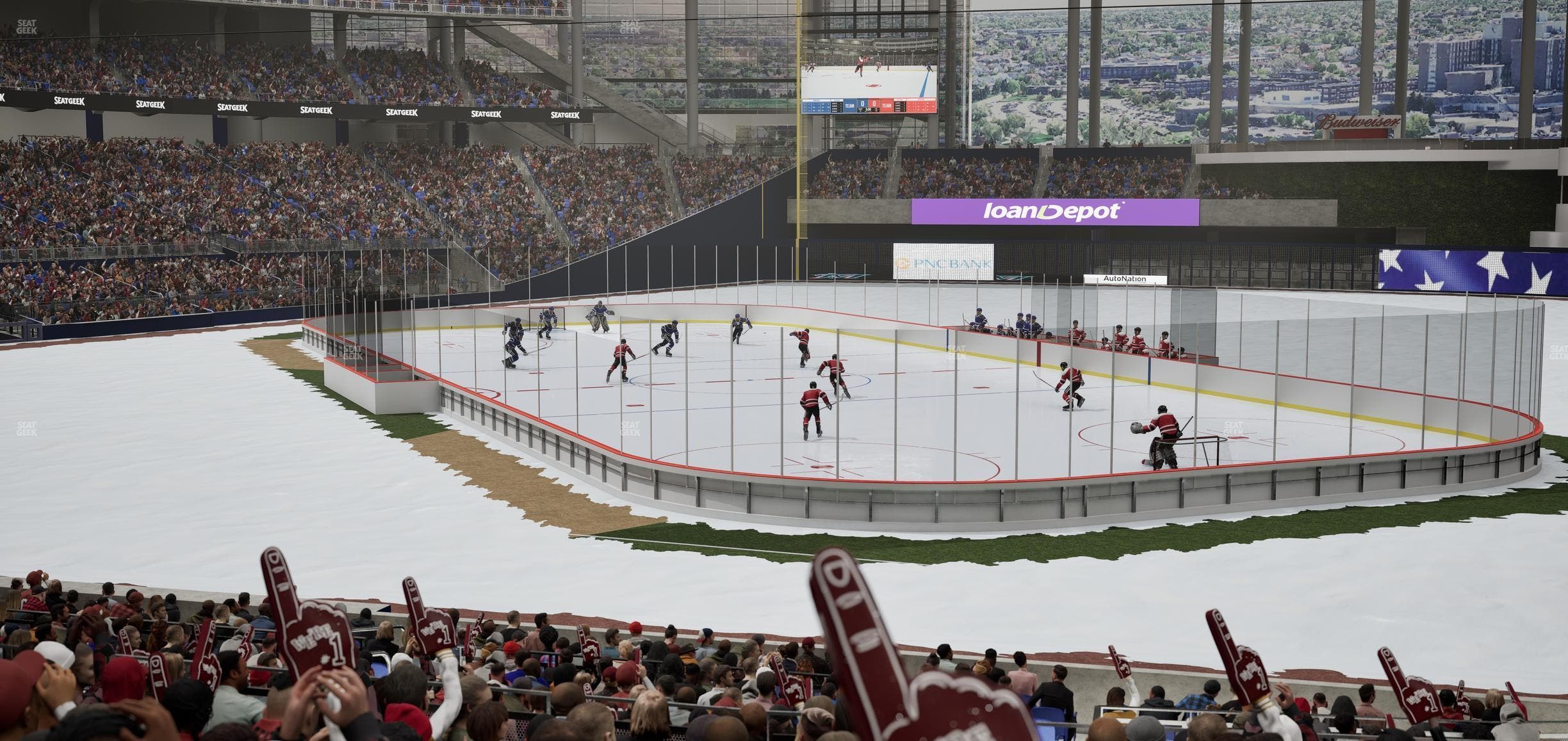 loanDepot park - Section Baseline Reserved 6 Seat View