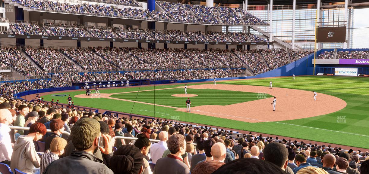 loanDepot park - Section Baseline Reserved 6 Seat View