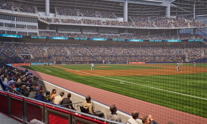 loanDepot park - Section Baseline Reserved Lower 4 Seat View
