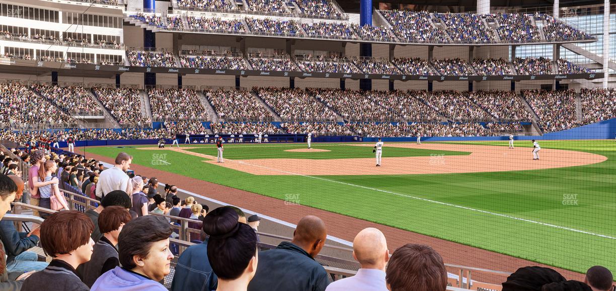 loanDepot park - Section Baseline Reserved Lower 4 Seat View