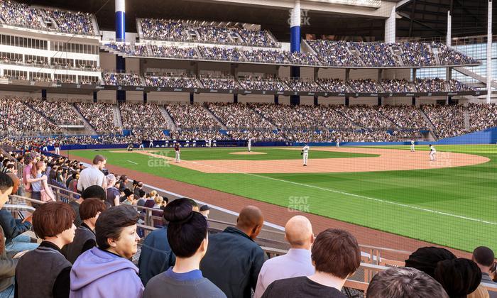 loanDepot park - Section Baseline Reserved Lower 4 Seat View