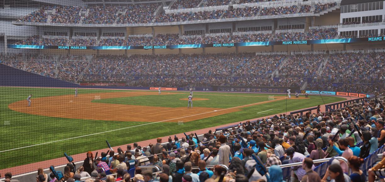 loanDepot park - Section Baseline Reserved Main 24 Seat View