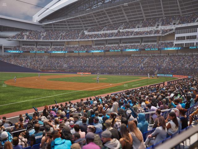 loanDepot park - Section Baseline Reserved Main 24 Seat View