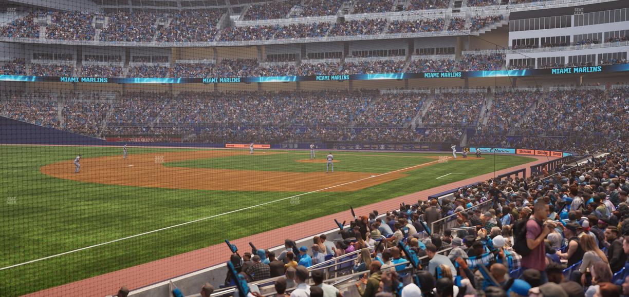 loanDepot park - Section Baseline Reserved Main 25 Seat View