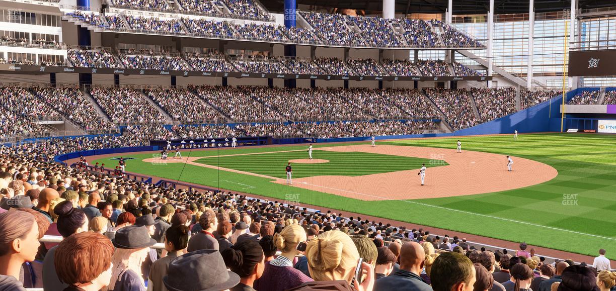 loanDepot park - Section Baseline Reserved Main 5 Seat View