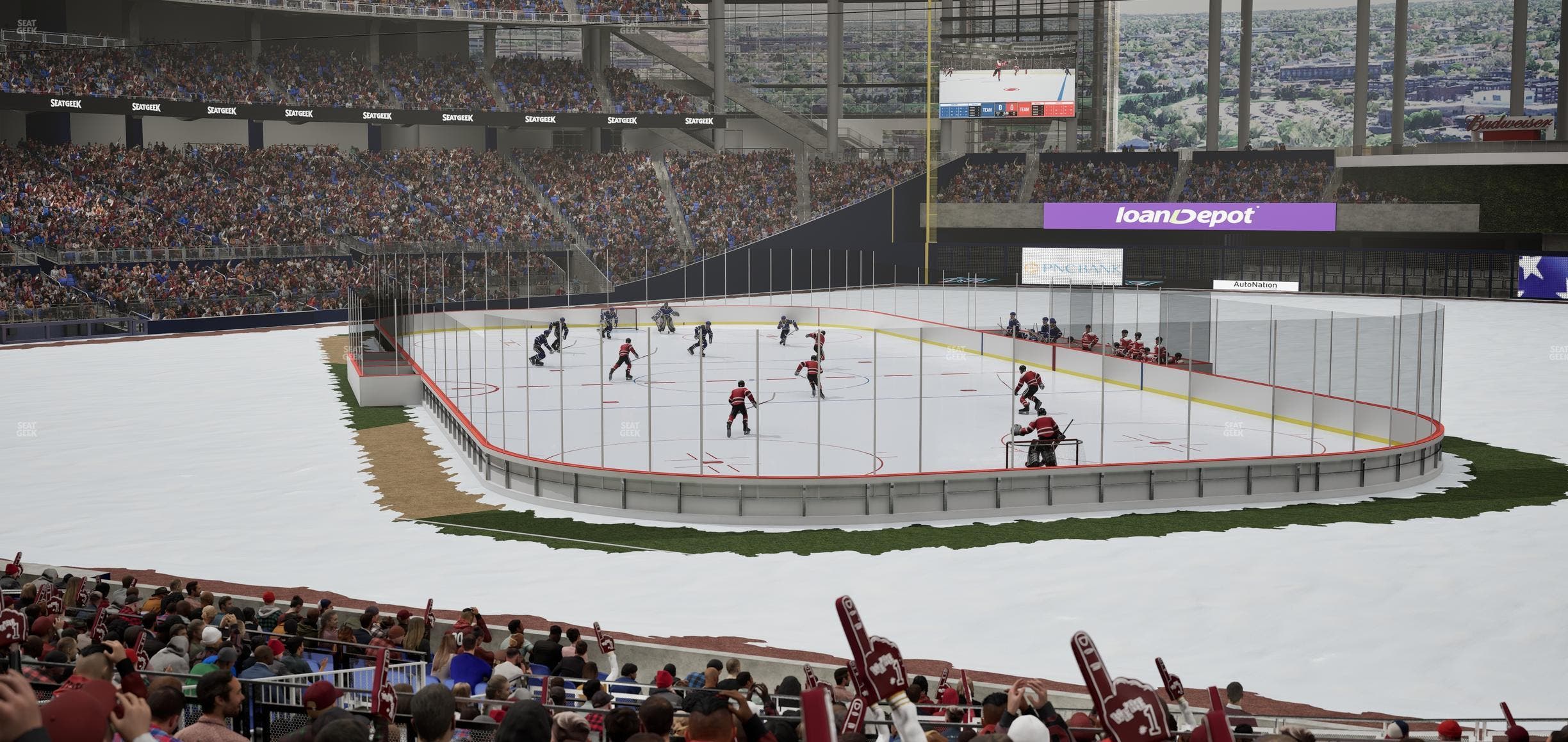 loanDepot park - Section Baseline Reserved Main 5 Seat View