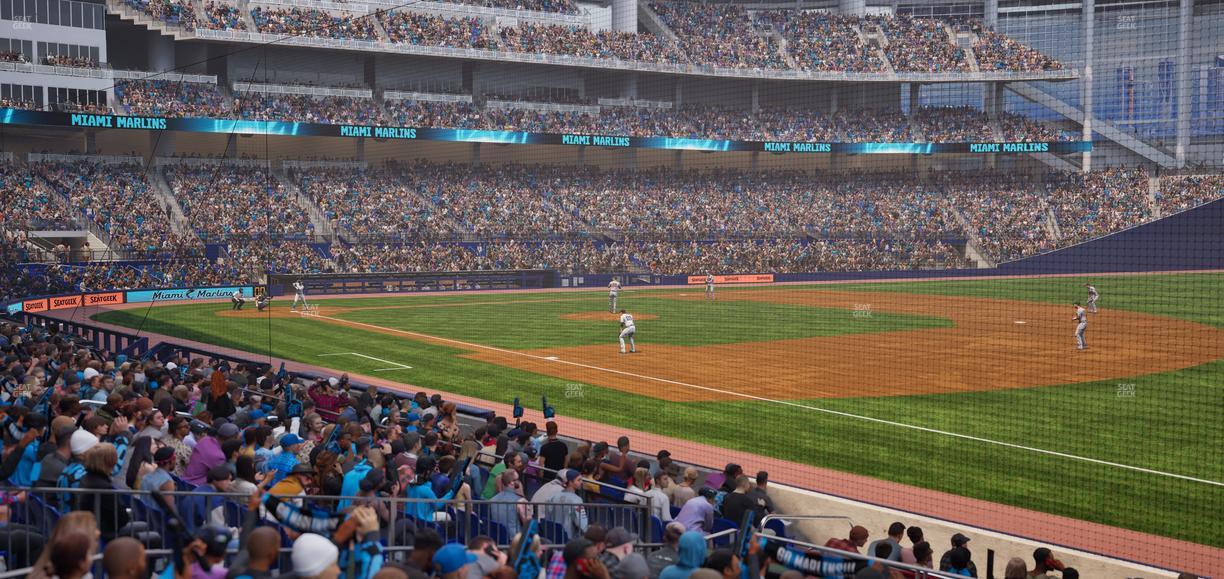 loanDepot park - Section Baseline Reserved Main 5 Seat View