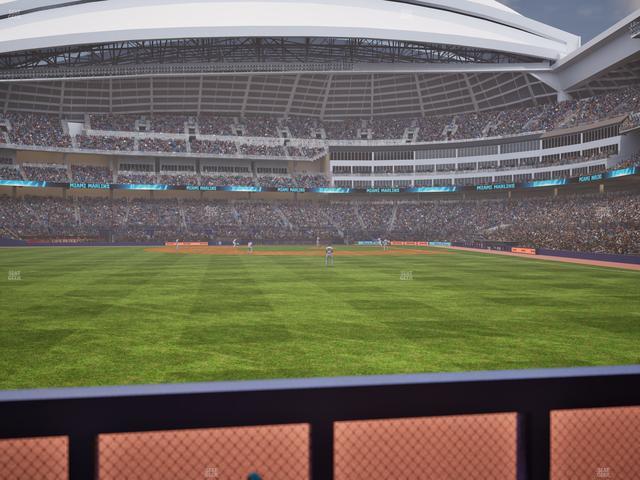 loanDepot park - Section Bullpen Bar 1 Seat View