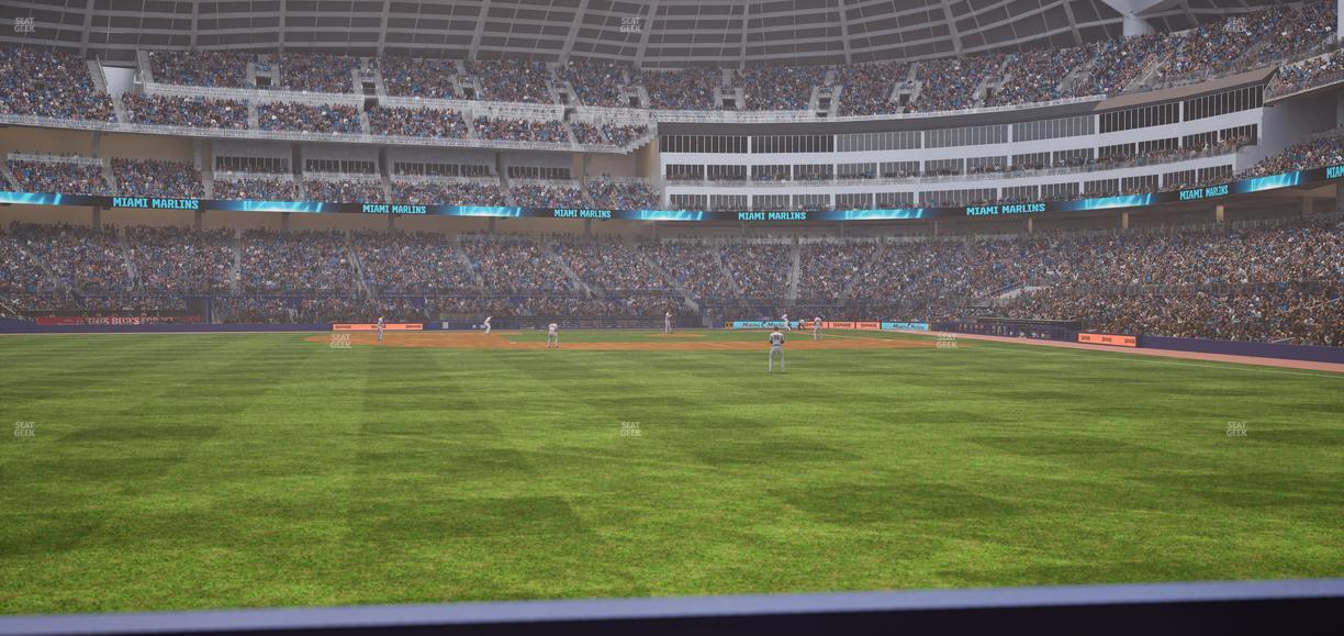 loanDepot park - Section Bullpen Bar 2 Seat View