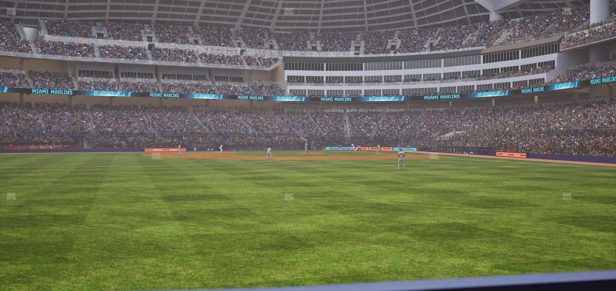 loanDepot park - Section Bullpen Bar 3 Seat View