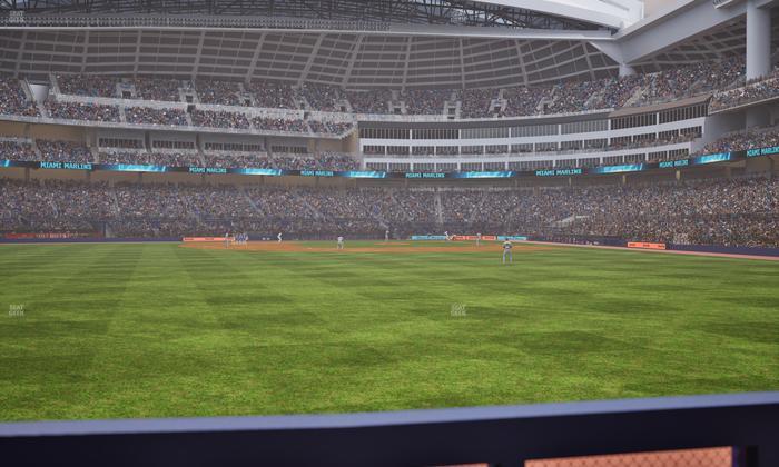 loanDepot park - Section Bullpen Bar 3 Seat View