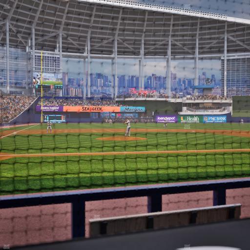 loanDepot park - Section Clubhouse Box 10 Seat View
