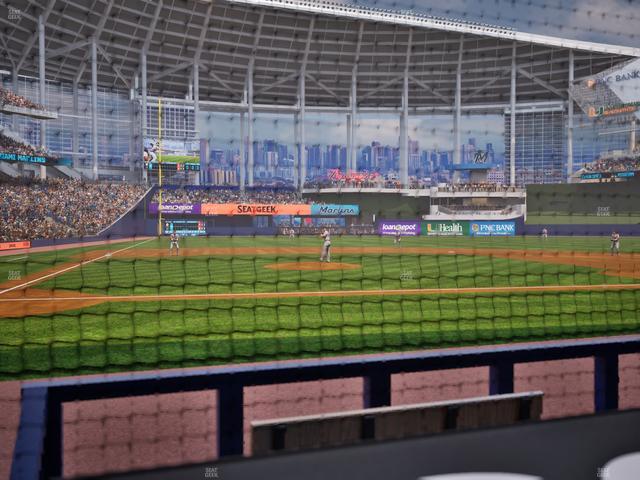 loanDepot park - Section Clubhouse Box 10 Seat View