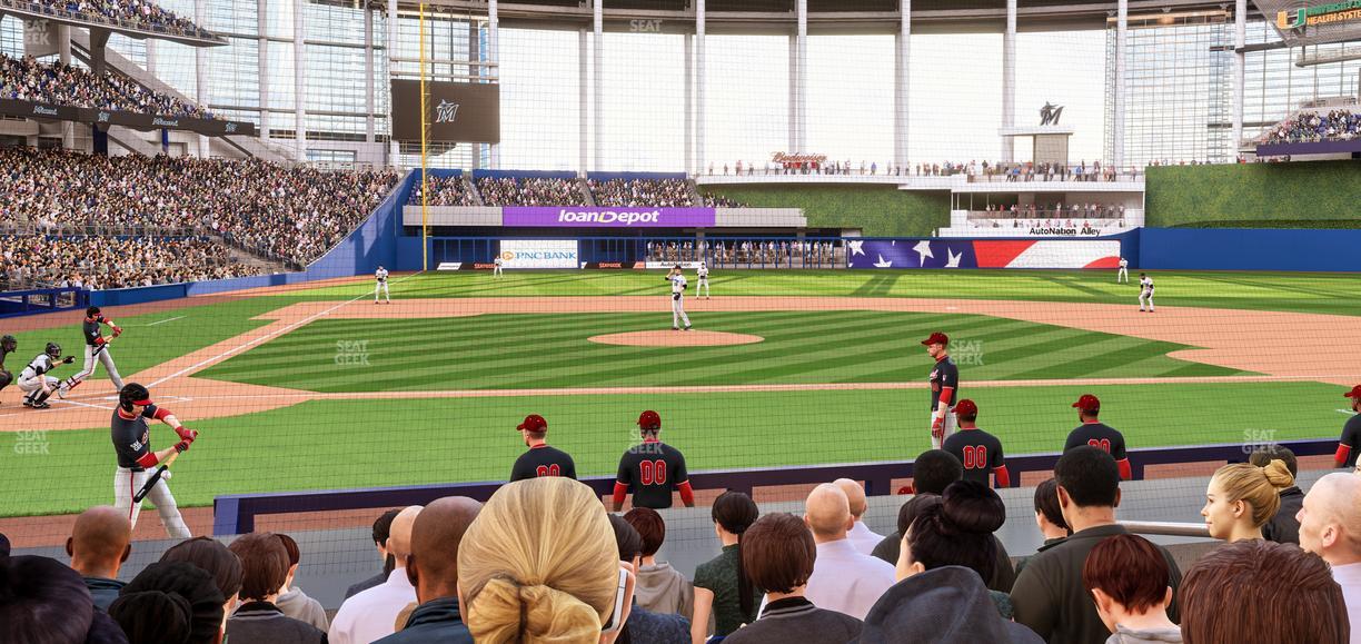 loanDepot park - Section Clubhouse Box 10 Seat View