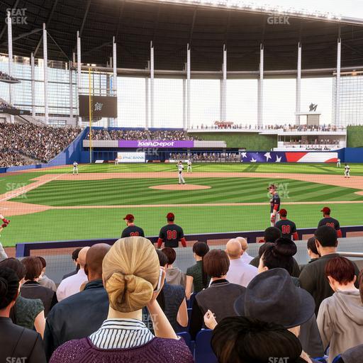 loanDepot park - Section Clubhouse Box 10 Seat View