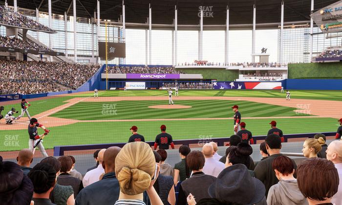 loanDepot park - Section Clubhouse Box 10 Seat View