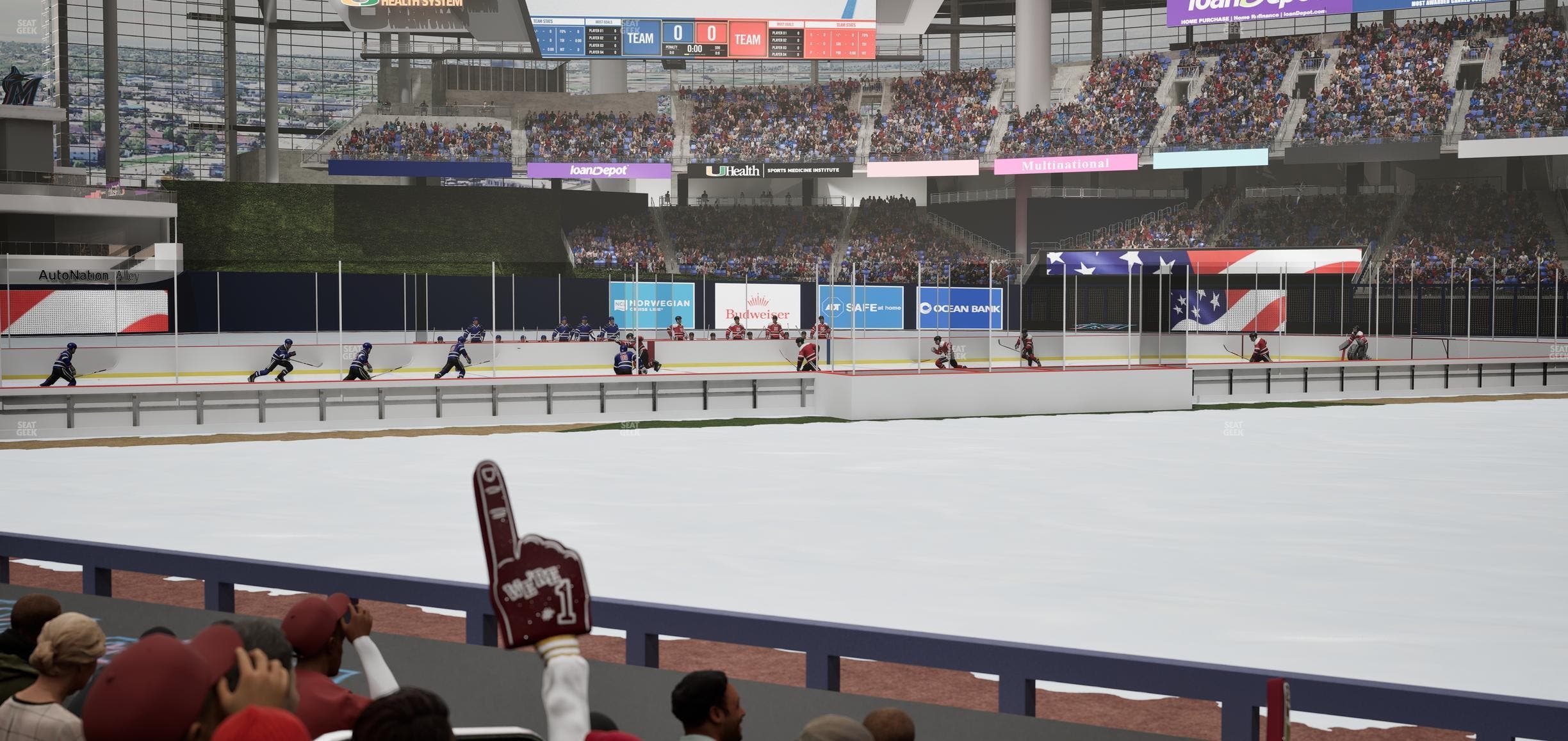 loanDepot park - Section Clubhouse Box 19 Seat View