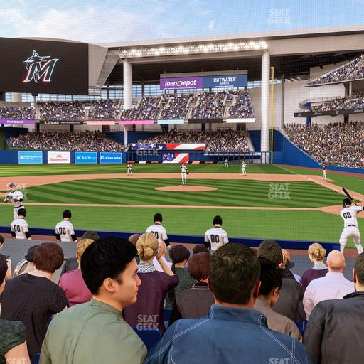 loanDepot park - Section Clubhouse Box 19 Seat View