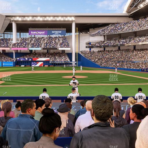 loanDepot park - Section Clubhouse Box 20 Seat View