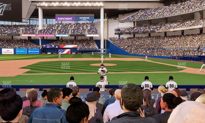 loanDepot park - Section Clubhouse Box 20 Seat View