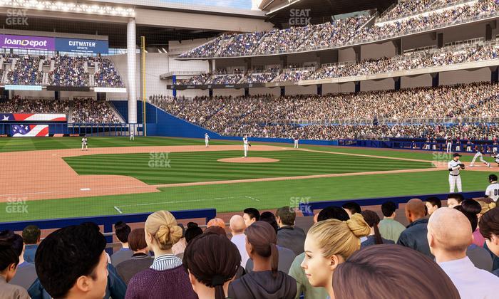 loanDepot park - Section Clubhouse Box 21 Seat View