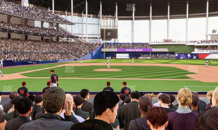 loanDepot park - Section Clubhouse Box 9 Seat View