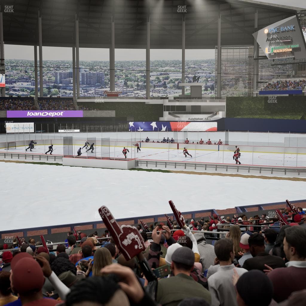 loanDepot park - Section Home Plate Box 10 Seat View