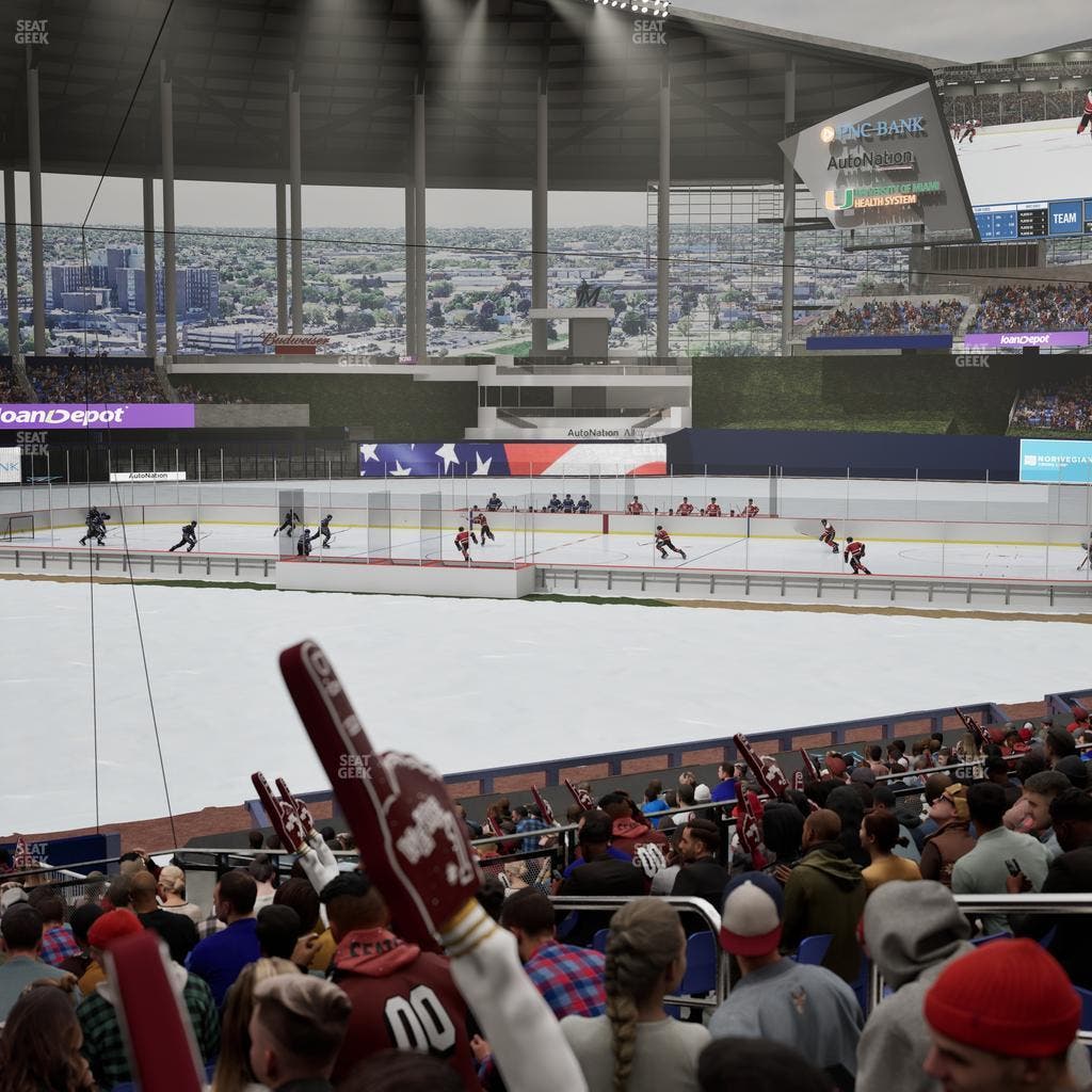 loanDepot park - Section Home Plate Box 11 Seat View