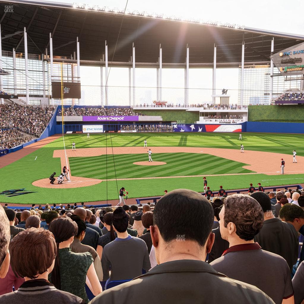 loanDepot park - Section Home Plate Box 11 Seat View