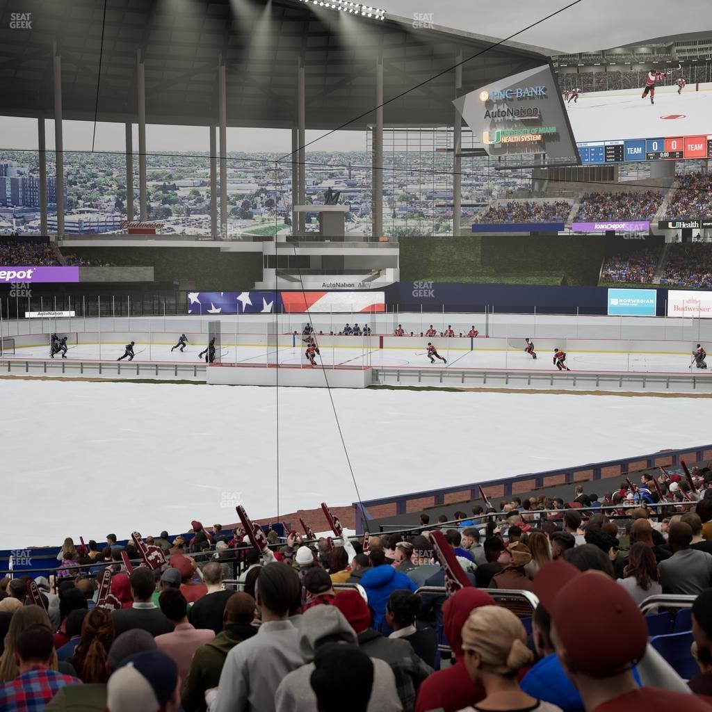 loanDepot park - Section Home Plate Box 12 Seat View