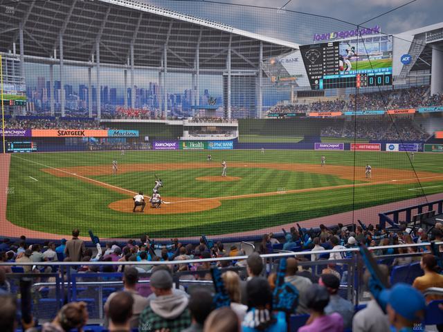 loanDepot park - Section Home Plate Box 13 Seat View